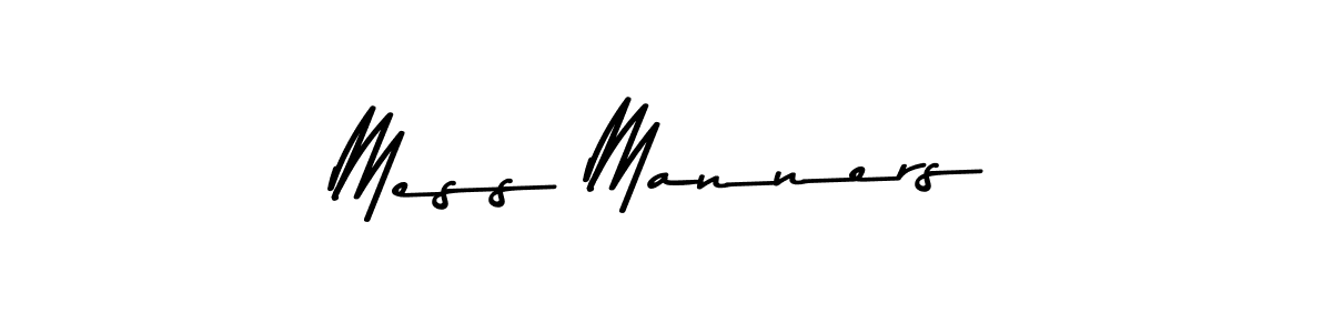 Use a signature maker to create a handwritten signature online. With this signature software, you can design (Asem Kandis PERSONAL USE) your own signature for name Mess Manners. Mess Manners signature style 9 images and pictures png