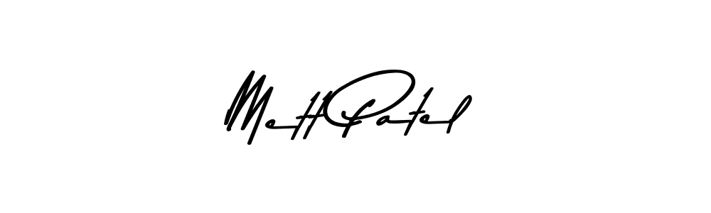 How to make Mett Patel signature? Asem Kandis PERSONAL USE is a professional autograph style. Create handwritten signature for Mett Patel name. Mett Patel signature style 9 images and pictures png