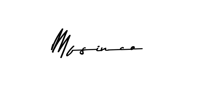 How to make Mfsinco signature? Asem Kandis PERSONAL USE is a professional autograph style. Create handwritten signature for Mfsinco name. Mfsinco signature style 9 images and pictures png