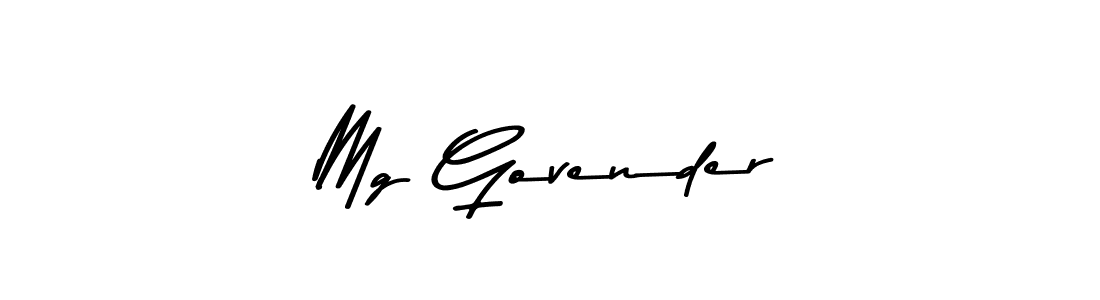 Design your own signature with our free online signature maker. With this signature software, you can create a handwritten (Asem Kandis PERSONAL USE) signature for name Mg Govender. Mg Govender signature style 9 images and pictures png