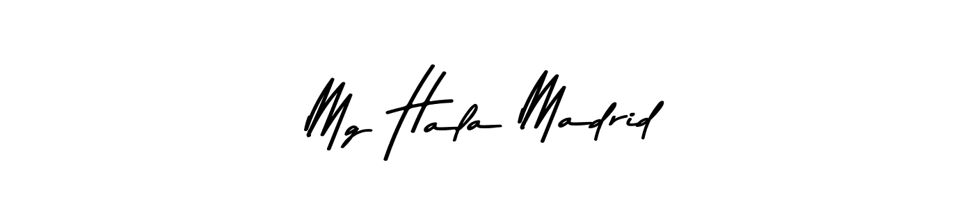 Once you've used our free online signature maker to create your best signature Asem Kandis PERSONAL USE style, it's time to enjoy all of the benefits that Mg Hala Madrid name signing documents. Mg Hala Madrid signature style 9 images and pictures png