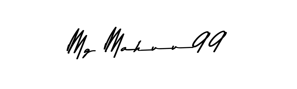 Create a beautiful signature design for name Mg Mahuu99. With this signature (Asem Kandis PERSONAL USE) fonts, you can make a handwritten signature for free. Mg Mahuu99 signature style 9 images and pictures png