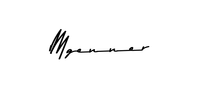 How to make Mgenner name signature. Use Asem Kandis PERSONAL USE style for creating short signs online. This is the latest handwritten sign. Mgenner signature style 9 images and pictures png
