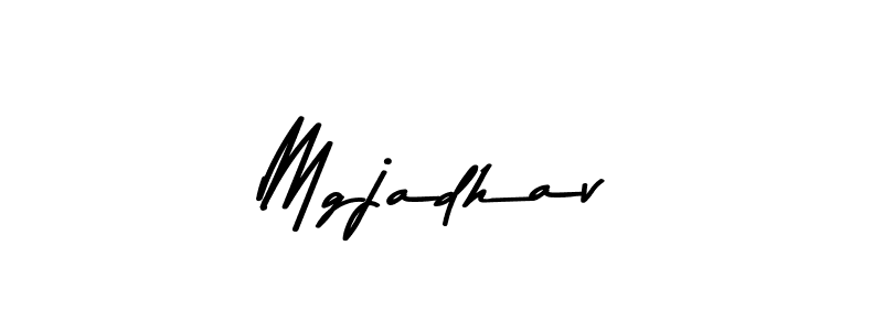 Asem Kandis PERSONAL USE is a professional signature style that is perfect for those who want to add a touch of class to their signature. It is also a great choice for those who want to make their signature more unique. Get Mgjadhav name to fancy signature for free. Mgjadhav signature style 9 images and pictures png