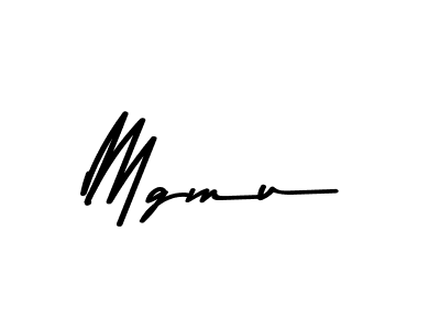 Create a beautiful signature design for name Mgmu. With this signature (Asem Kandis PERSONAL USE) fonts, you can make a handwritten signature for free. Mgmu signature style 9 images and pictures png