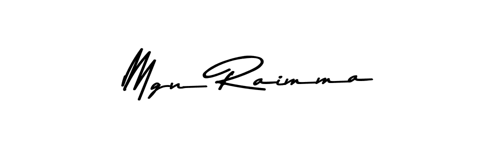 Create a beautiful signature design for name Mgn Raimma. With this signature (Asem Kandis PERSONAL USE) fonts, you can make a handwritten signature for free. Mgn Raimma signature style 9 images and pictures png