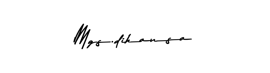 You should practise on your own different ways (Asem Kandis PERSONAL USE) to write your name (Mgs.dihansa) in signature. don't let someone else do it for you. Mgs.dihansa signature style 9 images and pictures png