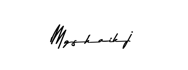 Make a beautiful signature design for name Mgshaikj. With this signature (Asem Kandis PERSONAL USE) style, you can create a handwritten signature for free. Mgshaikj signature style 9 images and pictures png