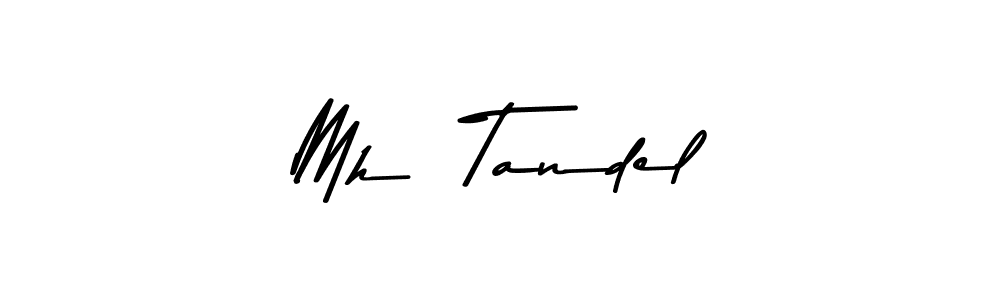 Design your own signature with our free online signature maker. With this signature software, you can create a handwritten (Asem Kandis PERSONAL USE) signature for name Mh  Tandel. Mh  Tandel signature style 9 images and pictures png
