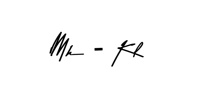Mh - Kl stylish signature style. Best Handwritten Sign (Asem Kandis PERSONAL USE) for my name. Handwritten Signature Collection Ideas for my name Mh - Kl. Mh - Kl signature style 9 images and pictures png