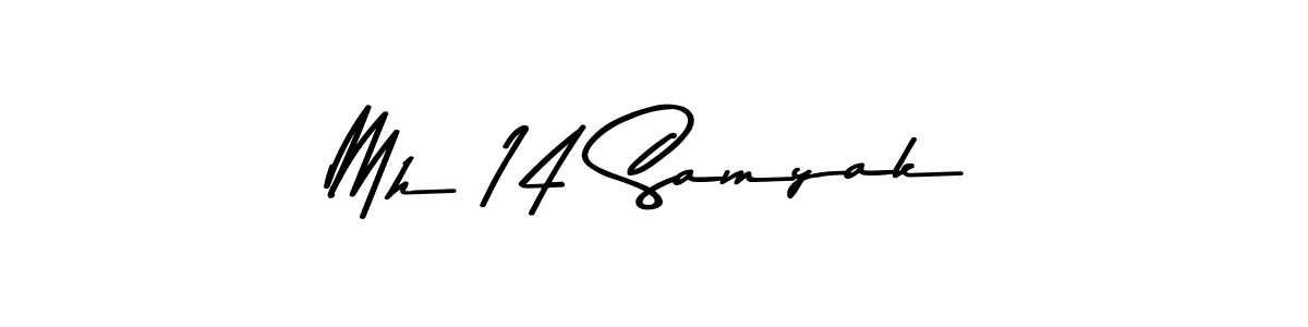 The best way (Asem Kandis PERSONAL USE) to make a short signature is to pick only two or three words in your name. The name Mh 14 Samyak include a total of six letters. For converting this name. Mh 14 Samyak signature style 9 images and pictures png