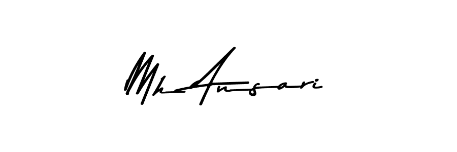 Use a signature maker to create a handwritten signature online. With this signature software, you can design (Asem Kandis PERSONAL USE) your own signature for name Mh Ansari. Mh Ansari signature style 9 images and pictures png