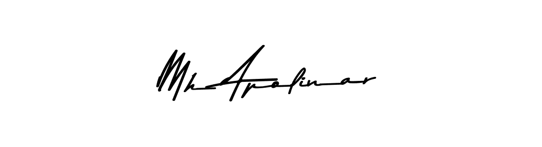 Similarly Asem Kandis PERSONAL USE is the best handwritten signature design. Signature creator online .You can use it as an online autograph creator for name Mh Apolinar. Mh Apolinar signature style 9 images and pictures png