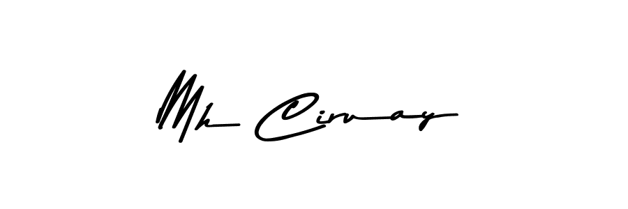 The best way (Asem Kandis PERSONAL USE) to make a short signature is to pick only two or three words in your name. The name Mh Ciruay include a total of six letters. For converting this name. Mh Ciruay signature style 9 images and pictures png