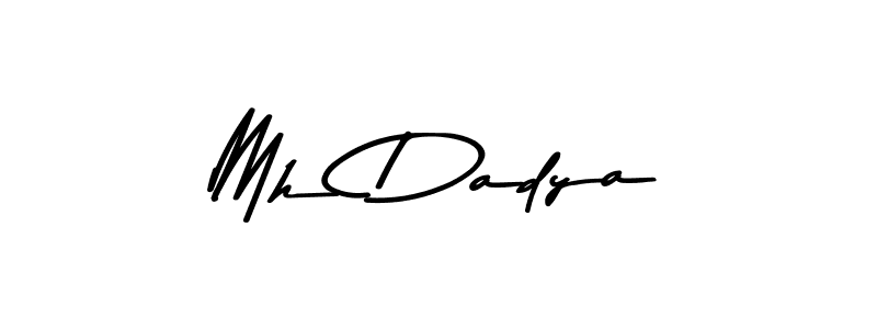Asem Kandis PERSONAL USE is a professional signature style that is perfect for those who want to add a touch of class to their signature. It is also a great choice for those who want to make their signature more unique. Get Mh Dadya name to fancy signature for free. Mh Dadya signature style 9 images and pictures png