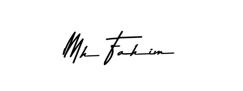 Also You can easily find your signature by using the search form. We will create Mh Fahim name handwritten signature images for you free of cost using Asem Kandis PERSONAL USE sign style. Mh Fahim signature style 9 images and pictures png