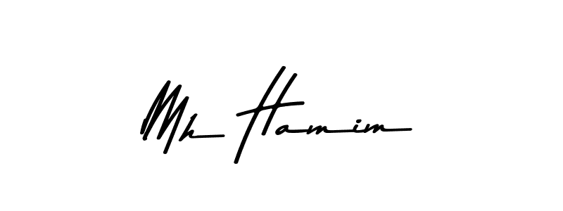 This is the best signature style for the Mh Hamim name. Also you like these signature font (Asem Kandis PERSONAL USE). Mix name signature. Mh Hamim signature style 9 images and pictures png
