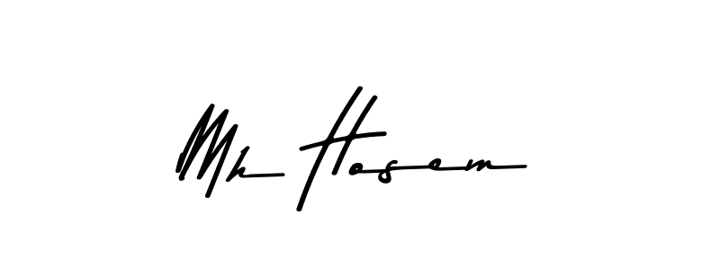 Design your own signature with our free online signature maker. With this signature software, you can create a handwritten (Asem Kandis PERSONAL USE) signature for name Mh Hosem. Mh Hosem signature style 9 images and pictures png