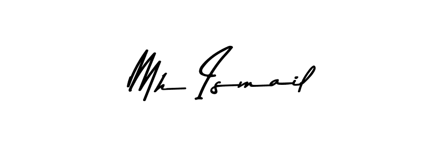 Also You can easily find your signature by using the search form. We will create Mh Ismail name handwritten signature images for you free of cost using Asem Kandis PERSONAL USE sign style. Mh Ismail signature style 9 images and pictures png
