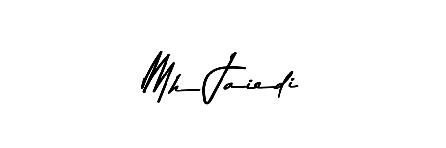 Create a beautiful signature design for name Mh Jaiedi. With this signature (Asem Kandis PERSONAL USE) fonts, you can make a handwritten signature for free. Mh Jaiedi signature style 9 images and pictures png