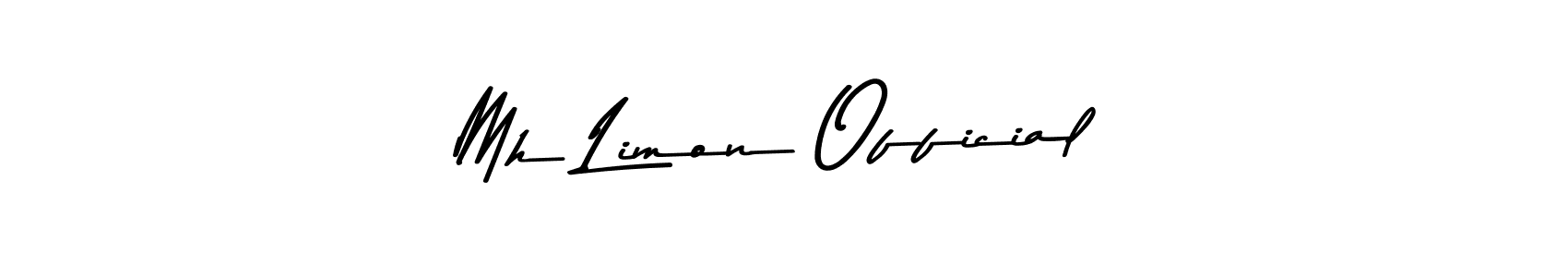 Design your own signature with our free online signature maker. With this signature software, you can create a handwritten (Asem Kandis PERSONAL USE) signature for name Mh Limon Official. Mh Limon Official signature style 9 images and pictures png