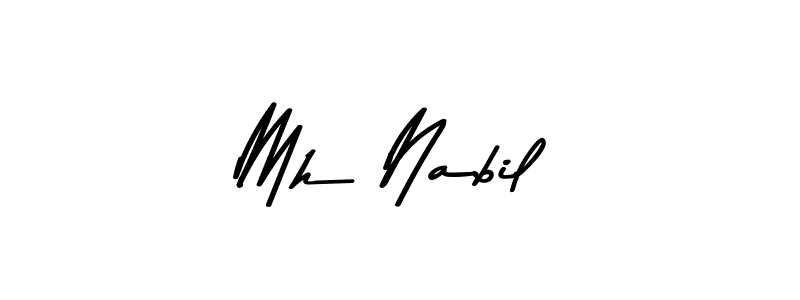 Also we have Mh Nabil name is the best signature style. Create professional handwritten signature collection using Asem Kandis PERSONAL USE autograph style. Mh Nabil signature style 9 images and pictures png