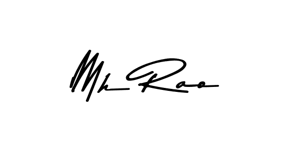 Mh Rao stylish signature style. Best Handwritten Sign (Asem Kandis PERSONAL USE) for my name. Handwritten Signature Collection Ideas for my name Mh Rao. Mh Rao signature style 9 images and pictures png