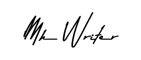 Looking for an artistic signature for Mh Writer? The Asem Kandis PERSONAL USE calligraphy style gives a sophisticated flow suitable for business cards and emails. Mh Writer signature style 9 images and pictures png