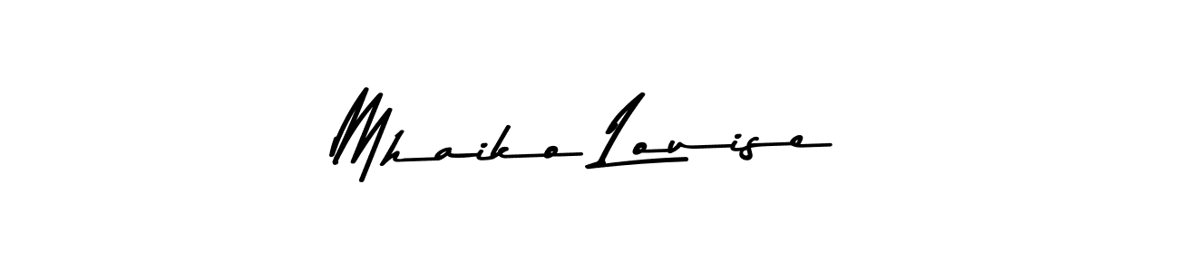 Similarly Asem Kandis PERSONAL USE is the best handwritten signature design. Signature creator online .You can use it as an online autograph creator for name Mhaiko Louise. Mhaiko Louise signature style 9 images and pictures png
