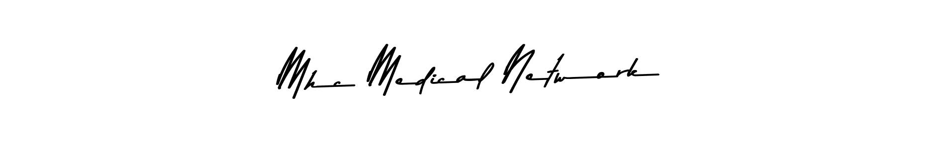 The best way (Asem Kandis PERSONAL USE) to make a short signature is to pick only two or three words in your name. The name Mhc Medical Network include a total of six letters. For converting this name. Mhc Medical Network signature style 9 images and pictures png