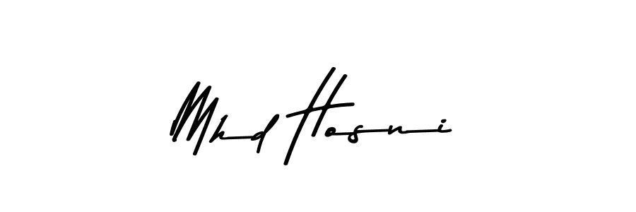 Mhd Hosni stylish signature style. Best Handwritten Sign (Asem Kandis PERSONAL USE) for my name. Handwritten Signature Collection Ideas for my name Mhd Hosni. Mhd Hosni signature style 9 images and pictures png