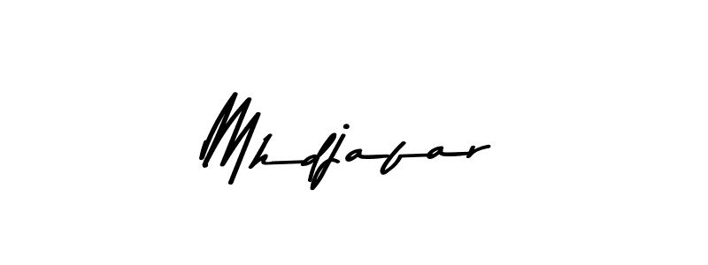 How to make Mhdjafar name signature. Use Asem Kandis PERSONAL USE style for creating short signs online. This is the latest handwritten sign. Mhdjafar signature style 9 images and pictures png
