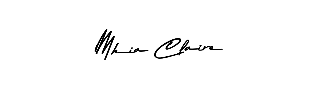 Create a beautiful signature design for name Mhia Claire. With this signature (Asem Kandis PERSONAL USE) fonts, you can make a handwritten signature for free. Mhia Claire signature style 9 images and pictures png