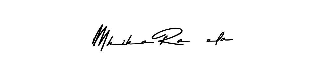 Use a signature maker to create a handwritten signature online. With this signature software, you can design (Asem Kandis PERSONAL USE) your own signature for name Mhika Rañola. Mhika Rañola signature style 9 images and pictures png