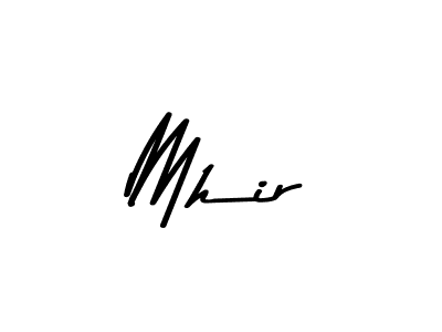 Create a beautiful signature design for name Mhir. With this signature (Asem Kandis PERSONAL USE) fonts, you can make a handwritten signature for free. Mhir signature style 9 images and pictures png