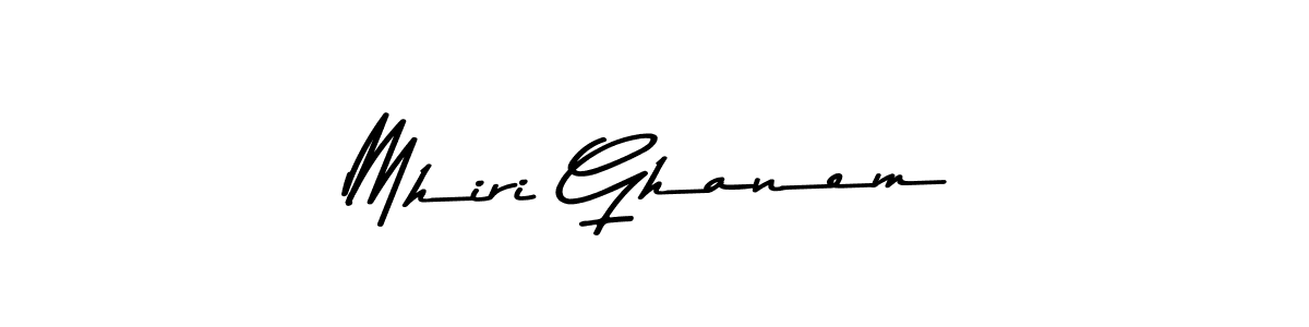 Mhiri Ghanem stylish signature style. Best Handwritten Sign (Asem Kandis PERSONAL USE) for my name. Handwritten Signature Collection Ideas for my name Mhiri Ghanem. Mhiri Ghanem signature style 9 images and pictures png