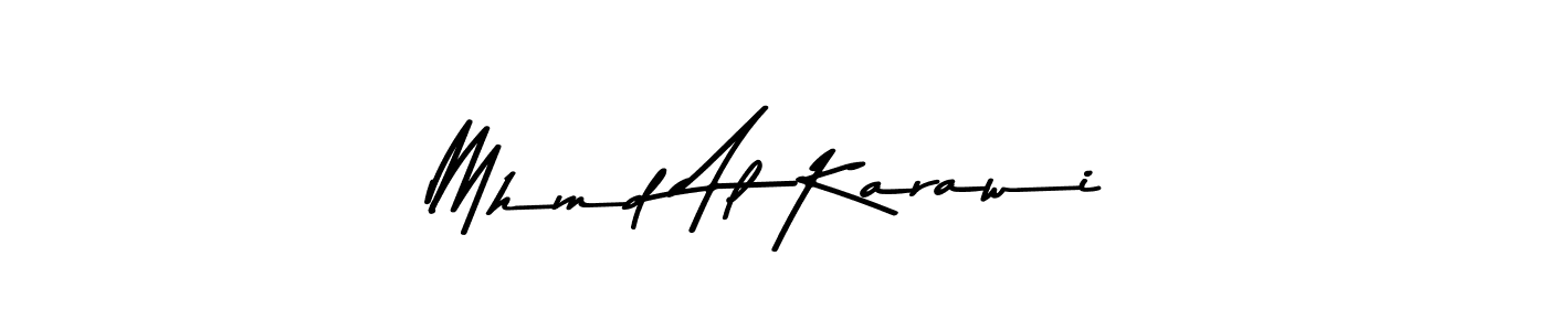 Use a signature maker to create a handwritten signature online. With this signature software, you can design (Asem Kandis PERSONAL USE) your own signature for name Mhmd Al Karawi. Mhmd Al Karawi signature style 9 images and pictures png