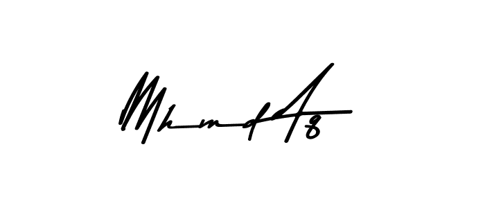 Design your own signature with our free online signature maker. With this signature software, you can create a handwritten (Asem Kandis PERSONAL USE) signature for name Mhmd Aq. Mhmd Aq signature style 9 images and pictures png
