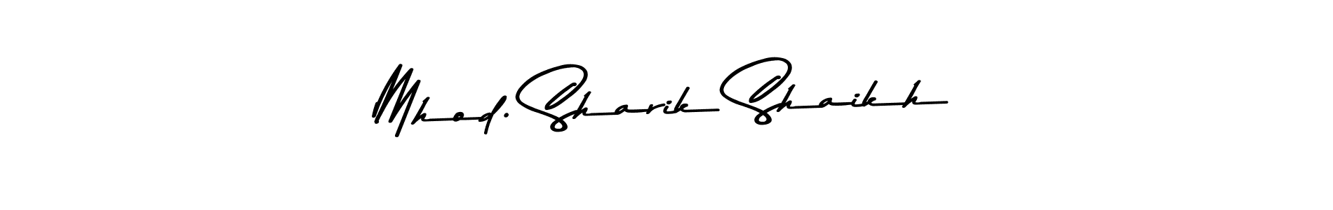 Mhod. Sharik Shaikh stylish signature style. Best Handwritten Sign (Asem Kandis PERSONAL USE) for my name. Handwritten Signature Collection Ideas for my name Mhod. Sharik Shaikh. Mhod. Sharik Shaikh signature style 9 images and pictures png