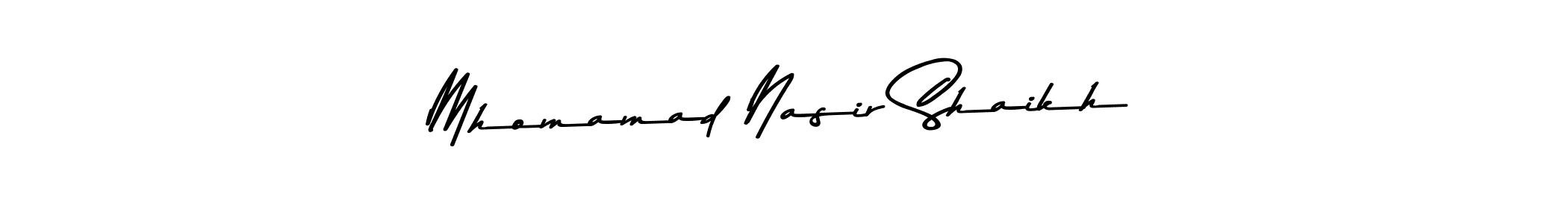 How to make Mhomamad Nasir Shaikh signature? Asem Kandis PERSONAL USE is a professional autograph style. Create handwritten signature for Mhomamad Nasir Shaikh name. Mhomamad Nasir Shaikh signature style 9 images and pictures png