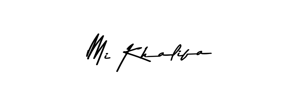 Use a signature maker to create a handwritten signature online. With this signature software, you can design (Asem Kandis PERSONAL USE) your own signature for name Mi Khalifa. Mi Khalifa signature style 9 images and pictures png