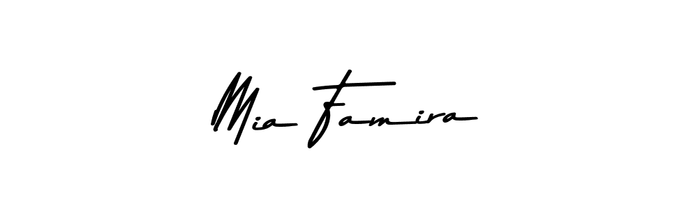 Make a beautiful signature design for name Mia Famira. With this signature (Asem Kandis PERSONAL USE) style, you can create a handwritten signature for free. Mia Famira signature style 9 images and pictures png