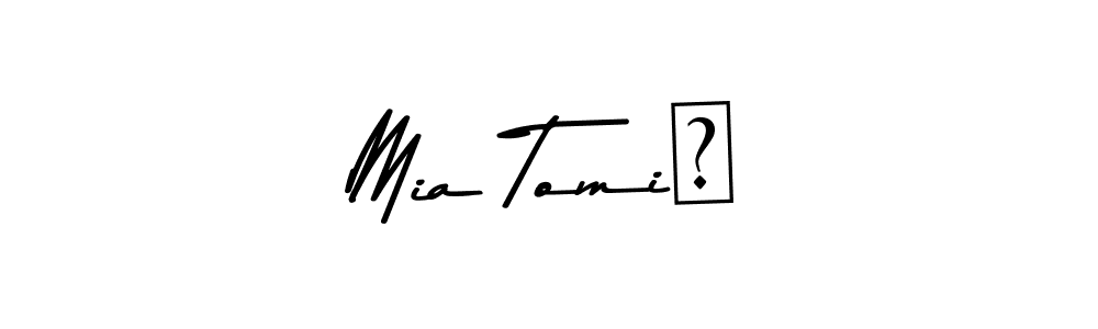 Here are the top 10 professional signature styles for the name Mia TomiĆ. These are the best autograph styles you can use for your name. Mia TomiĆ signature style 9 images and pictures png