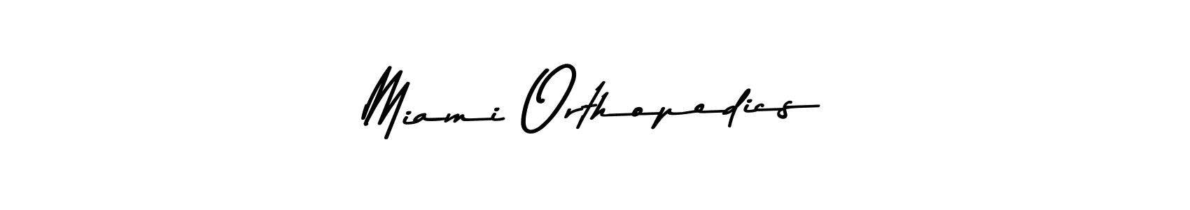 Create a beautiful signature design for name Miami Orthopedics. With this signature (Asem Kandis PERSONAL USE) fonts, you can make a handwritten signature for free. Miami Orthopedics signature style 9 images and pictures png