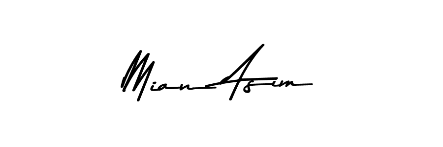 Use a signature maker to create a handwritten signature online. With this signature software, you can design (Asem Kandis PERSONAL USE) your own signature for name Mian Asim. Mian Asim signature style 9 images and pictures png