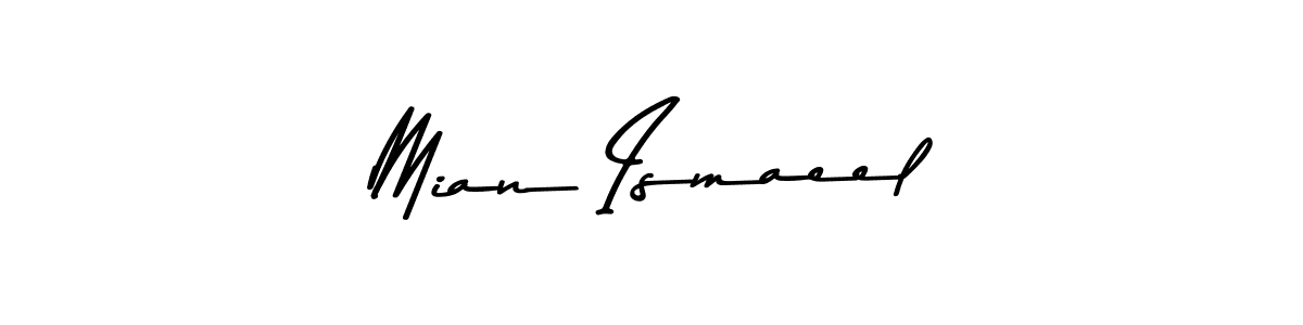 if you are searching for the best signature style for your name Mian Ismaeel. so please give up your signature search. here we have designed multiple signature styles  using Asem Kandis PERSONAL USE. Mian Ismaeel signature style 9 images and pictures png