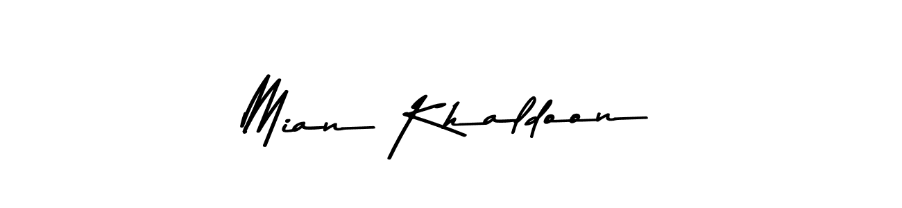 Also You can easily find your signature by using the search form. We will create Mian Khaldoon name handwritten signature images for you free of cost using Asem Kandis PERSONAL USE sign style. Mian Khaldoon signature style 9 images and pictures png