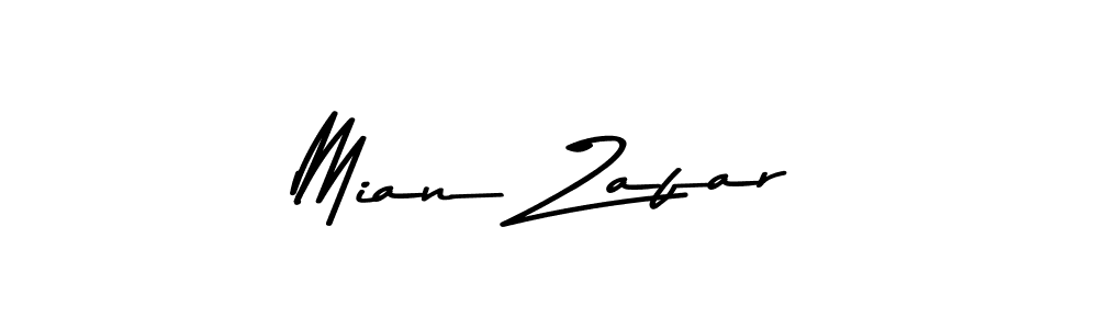 Create a beautiful signature design for name Mian Zafar. With this signature (Asem Kandis PERSONAL USE) fonts, you can make a handwritten signature for free. Mian Zafar signature style 9 images and pictures png