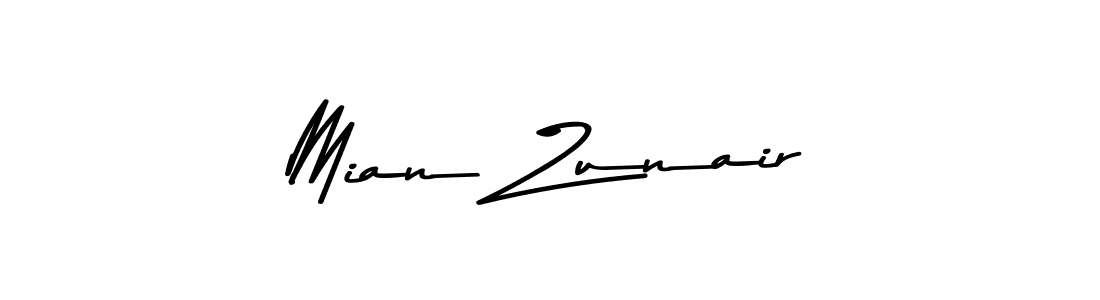 Create a beautiful signature design for name Mian Zunair. With this signature (Asem Kandis PERSONAL USE) fonts, you can make a handwritten signature for free. Mian Zunair signature style 9 images and pictures png