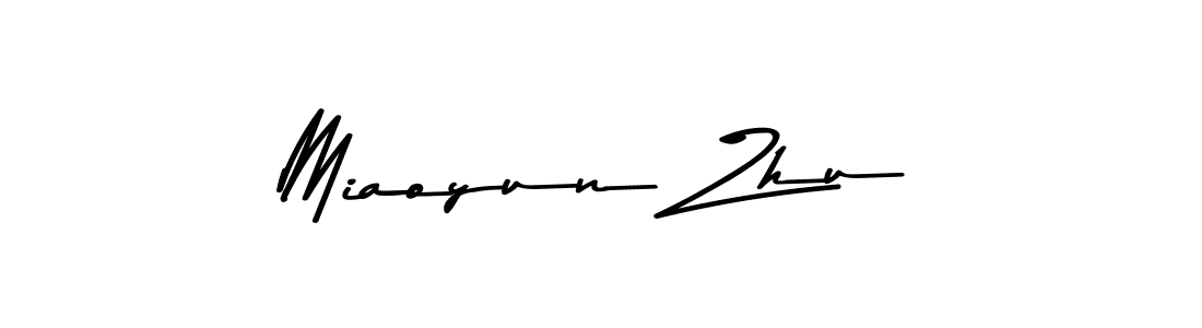 How to make Miaoyun Zhu name signature. Use Asem Kandis PERSONAL USE style for creating short signs online. This is the latest handwritten sign. Miaoyun Zhu signature style 9 images and pictures png